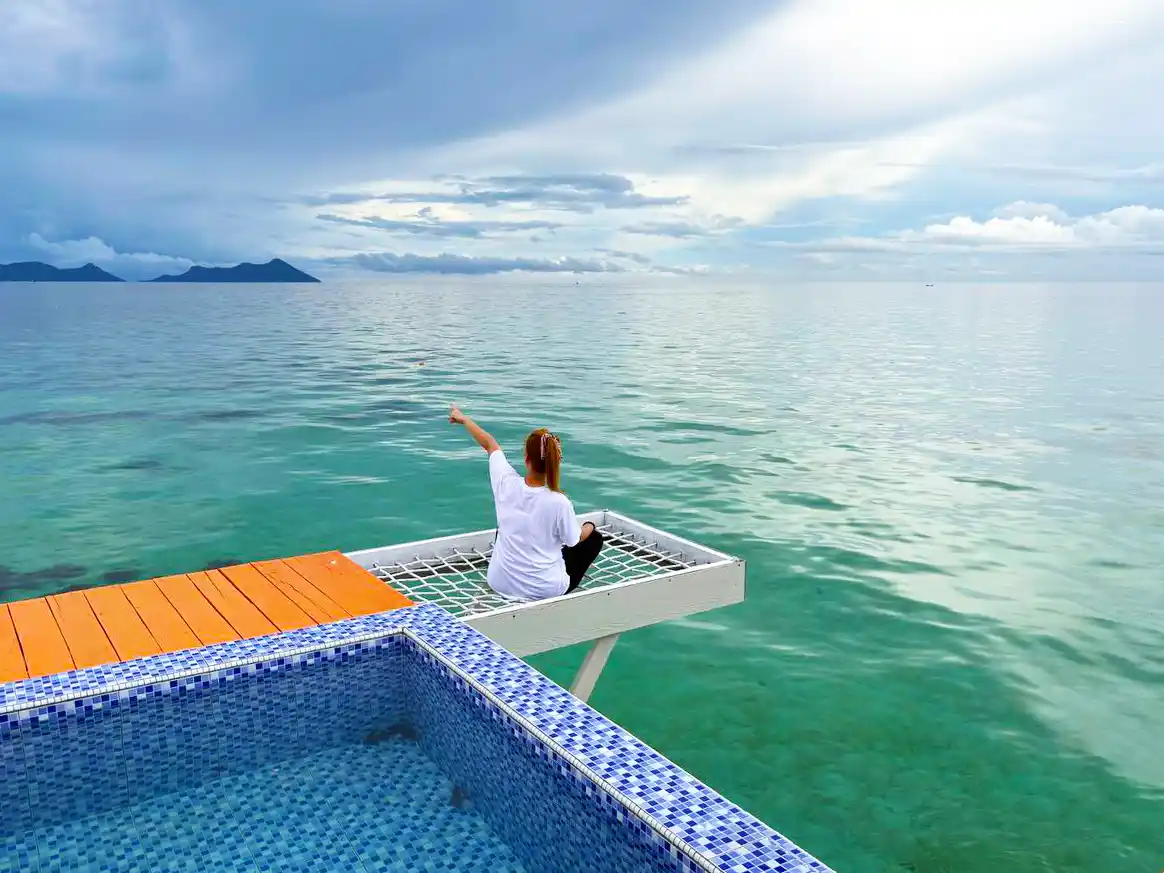 Resort view on Bohey Dulang